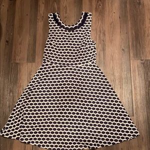 Blue and white A Line Dress